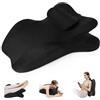 BOODPET Cuscino Ergonomico a Cuneo in Memory Foam 27° con Poggiatesta Removibile, Cuscino da Lettura per Letto e Divano, Supporto per Schiena, Collo e Gambe, Fodera Lavabile Antiscivolo, 59 x 39 cm