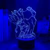 KJsdaADSA 3D Anime Night Light Dr Stone Led Light per la decorazione della camera da letto Nightlight Kids Manga Room Lampada da tavolo Dr Stone Regalo di compleanno 7 colori