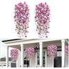 SJUNJIE 4 Pezzi Fiori Finti 76cm Piante Finte da Esterno Rosso Rosa + Viola Chiaro Fiori Artificiali Realistici per Decorazioni Interno Balconi Nozze Giardino