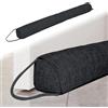 TWSOUL Paraspifferi per porte da 92 cm, pesante fermaporta per la protezione, insonorizzazione di porte e finestre, protezione dal freddo per la porta d'ingresso, pesante guarnizione per porte lavabile (nero