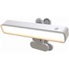 Fevislight LED Lampada con Pinza da Ricaricabile 6000mAh, Lampada da Lettura con Pinza