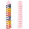 Lirex Organizer Armadietto Spogliatoio con 24 Tasche, Portatutto da Appendere in Tessuto Oxford，Pieghevole Appendi Pantaloni da Armadio,Rosa