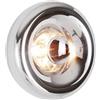 B·LED BARCELONA LED Barcellona LED Applique da parete rotondo in vetro cromato Ø30 cm LIPS luce inderieta E27 G45 Luminaria da parete interna moderna Efeito Espelho decorativa per stanza Quarto Corridoio Hotel Design