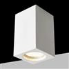 TEKHOME Faretto da Soffitto in Gesso GU10 Quadrato | Plafoniera Cubica Verniciabile | Attacco GU10 Max 35W | Design Moderno Bianco per Interni GS-C110-Q (3)