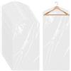 Sliverdew Confezione da 12 porta abiti trasparente 60x150 cm vestiti antipolvere in plastica sacchetti porta abiti da appendere protezione vestiti sacchetti per tintoria per abiti giacche camicie