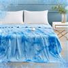 Elegear Tie Dye Coperta di Rinfrescante, Arc-Chill 3.0 Q-Max>0.5 Coperta Estiva Fresca, Traspirante Comoda Leggera Morbida Coperta Rinfrescante Double-Face per Letto, Divano, 200x220cm, Blu