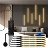 tlinkosta Kit di illuminazione per pannelli acustici striscia LED 6-in-1 dimmerabile | controllo touch passante, adatto per griglie in legno e decorazione della parete dietro la TV