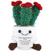 lasuroa Cactus Positivo, Morbide Piante in Vaso All'Uncinetto Bambola di Supporto Positivo di Cactus Lavorata a Maglia Fatta a Mano per La Decorazione Della Scrivania Dell'Ufficio Della Stanza