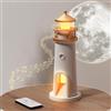Aisny Decorazione Faro con Luce a LED, Proiezione Lunare e Funzione Bluetooth - Lampada con Telecomando, Regalo per Natale, Compleanno, Ringraziamento, San Valentino - 24 x 7 CM