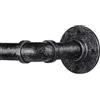 DEFYNEE Bastone per tende da 80 a 183 cm, industriale, montaggio a soffitto e a parete, diametro 25 mm, allungabile, per terrazza, porta scorrevole in vetro, soggiorno, colore: nero vintage