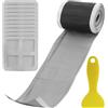 AMANDELIZABE Acchiappasole monouso, per vasca da bagno, balcone, cucina, bagno (7 cm x 10 m), con 10 adesivi per scarico a pavimento