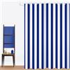 GCIREC Tenda Doccia, 90x180cm, Blu e Bianco Minimalismo Moderno Strisce Verticali Impermeabile Tessuto Macchina Lavabile Tenda da Bagno con Ganci