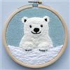 Generic Kit di aghi da punzonatura per principianti, serie Cozy Snow, aghi da punzonatura fai da te fatti a mano per le festività, kit per cuciture per adulti, kit di punzoni per adulti, hobby decorativo