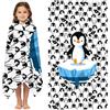 VorPrillynt Penguin Asciugamano Spiaggia Penguin Asciugamani da Piscina Asciugamano da Viaggio Animal Print Microfibra Asciugatura Rapida Morbido per Viaggi Campeggio 70×150cm