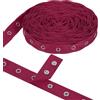 sourcing map Nastro in metallo per cucire bottoni automatici per vestiti, nastro in metallo per vestiti, nastro in cotone per lavori fai da te, larghezza 2 cm, viola rosso