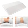 Aoligei Cuscino Ergonomico Memory Foam Cuscino Cuscino di Supporto Lombare per Dormire Fermezza Regolabile Federa Morbida Rimovibile e Lavabile (Bianca)