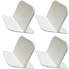 iplusmile Fissatore Antiscivolo per Recinzione Bambino Bambina in Plastica Bianco, Stabilizzatore Adesivo per Gioco Protetto, Kit 4 Pezzi per Base Recinzione Casa