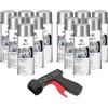 Normfest 12x 400ml Lackspray Normfest Silber Silver Star, Vernice Rapida con Pistola
