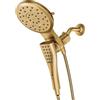 Moen Verso 220C3BG - Soffione a 8 funzioni, diametro 17,8 cm, con doccetta, colore: Oro spazzolato