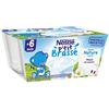 Nestlé Bébé P' Brassé Nature - Produzione di latte dai 6 mesi - 4 x 100 g