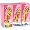 AUCHAN Candy'UP Bevanda al latte alla fragola, 6 x 20 cl, consegna veloce e curata a casa, confezione da 3 pezzi