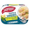Génerique Saupiquet Filetti di Saupiquet sardine, marinata, limone, basilico, senza olio, 100 g, 3 pezzi