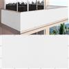 SDLLG Rete frangivista per Recinzione, Protezione Solare con Occhielli in HDPE, 0,8 m x 8 m, 180 g/㎡, Resistente alle intemperie, per Giardino, Balcone, Campo Sportivo (Bianco)