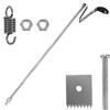 Luxshiny Ricambi per Legatrice Piante, Set 1 Pezzo, Acciaio Inox | Lame, Molletta, Perni e Graffe Inclusi, Argento, Uso su Vite e Cetriolo