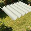 ZHIQXUE Vela Parasole a Onda Retrattile 300 x 280 cm Senza Foratura Vela Ombreggiante a Onda Retrattile Resistente Agli Strappi per Terrazza, Pergola, Veranda, Giardino, bianco