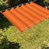 ZHIQXUE Vela Parasole a Onda Retrattile 200 x 200 cm Senza Foratura Vela Ombreggiante a Onda Retrattile Resistente Agli Strappi per Terrazza, Pergola, Veranda, Giardino, Arancione