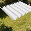 ZHIQXUE Vela Parasole a Onda Retrattile 300 x 280 cm Senza Foratura Vela Ombreggiante a Onda Retrattile Resistente Agli Strappi per Terrazza, Pergola, Veranda, Giardino, Bianco