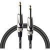 Stagg SGC1.5DL Cavo Pro-Serie per Strumenti Musicali da Jack, Dritto - Deluxe, 6,3 mm a Jack 6,3 mm, 1,5m, Nero