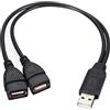 Tutoy USB 2,0 Un Maschio A 2 Dual USB Femmina Jack Y Splitter Hub Cavo Adattatore di Alimentazione
