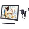 BONKZEBU Cornice Digitale 15 Pollici WiFi Smart Touch Screen Full HD 1024x768 Risoluzione Rotazione Automatica 32GB Memoria per Home Office (Plug)