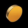 SXJY 1 riflettore placcato oro - Lenti riflettenti con prestazioni ottiche migliorate for artigianato e gioielli(D10x1mm Quartz Glass GP)