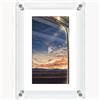 Generic Cornice per foto digitale, cornice video in acrilico con batteria da 1200 mAh e memoria da 4 GB, ideale per decorazioni domestiche e regali