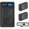Shentec 2X Shentec 7.2V 1200mAh Compatibile con Batteria Canon LP-E12 EOS 1000 M2 M10 M50 M100 M200 EOS 100D EOS Rebel SL1 EOS KISS X7 PowerShot SX70 HS