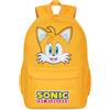 Get Trend SONIC THE HEDGEHOG Zaino Bambini, 46 x 32 x 16 cm, Grande Zainetto con Multi-Scomparto e Spallacci Regolabili per Scuola, Viaggio, Sport, Idee Regalo (Giallo Tails)