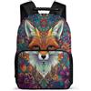 TPISLI Zainetto Fox per Ragazzo Ragazza 8-12 Anni Borsa Scuola Animal Fox Primaria Backpack, Dettagli in Feltro Schienale Imbottito Viaggio Uso Quotidiano
