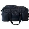 ALGI Borsone Trolley Militare con Tre Ruote 130 Litri Nero