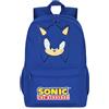 Get Trend SONIC THE HEDGEHOG Zaino Bambini, 46 x 32 x 16 cm, Grande Zainetto con Multi-Scomparto e Spallacci Regolabili per Scuola, Viaggio, Sport, Idee Regalo (Blu Sonic)