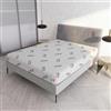 Italian Bed Linen Coprimaterasso con Fibra di CARBONIO Matrimoniale 170 x 200 cm - Made in Italy - Proteggi Materasso con Elastico Perimetrale - Antistatico - Lavabile