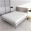 Italian Bed Linen Coprimaterasso con Fibra di BIOCERAMICA Matrimoniale 170 x 200 cm - Made in Italy - Proteggi Materasso con Elastico Perimetrale - Lavabile