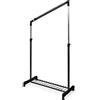 Compactor Cliff Appendiabiti sotto Scala Cosmos, Regolabile, Nero, 91.5x42x102/170 cm