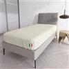 Italian Bed Linen Coprimaterasso con Filamento di RAME Piazza e Mezza 120 x 200 cm - Made in Italy - Proteggi Materasso con Elastico Perimetrale - Lavabile
