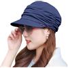 Wioklwe Cappelli per chemioterapia, berretto da baseball in bambù, da donna, in cotone, cappelli morbidi, copricapo per cancro, copricapo per capelli, copricapo, Blu, Taglia unica