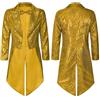 Générique Blazer Donna Manica Lunga Paillettes Giallo S Costume Di Frac Per Festa Serale Carnevale Discoteca