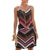 JFAN Copricostume Donna Mare Vestito Senza Maniche Bikini Cover Up Abito da Spiaggia Tropical Causal,Wavy XXL