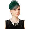 BABEYOND Cappello fascinator da donna, elegante copricapo con fiori in rete e fermaglio per capelli, per matrimoni, gare, cocktail party
