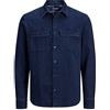 JACK & JONES JACK&JONES Camicia Invernale CALIBRATA Uomo Taglie Forti (Blu Denim, 5XL)